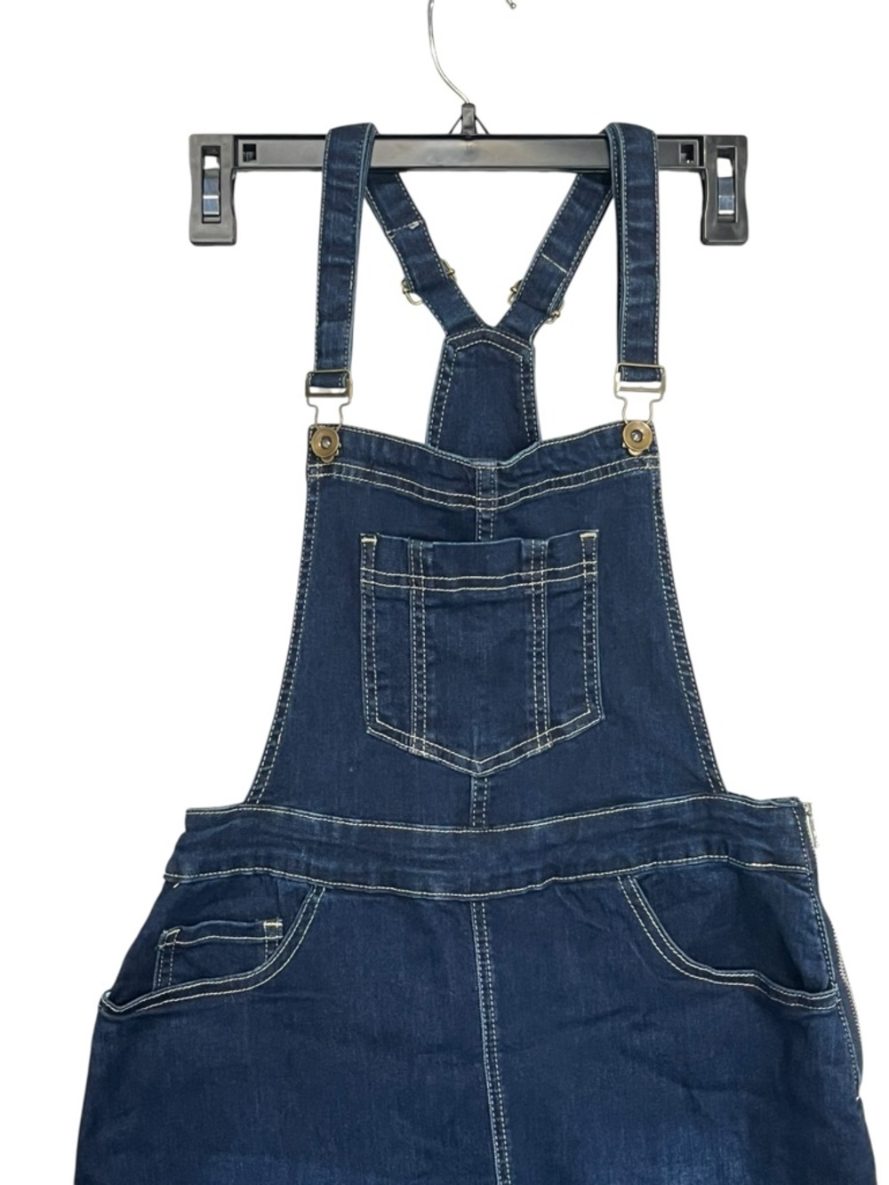 MSE Main street exchange | Dark Blue Overall Jumper‎ Denim Dress 6 - Picture 3 of 5